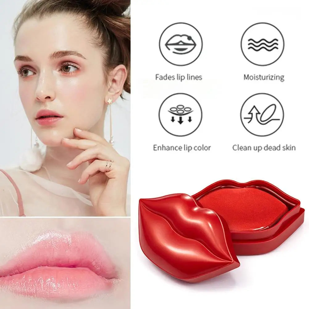 Cherry Honey Collagen Moisturizing Lip Mask Exfoliate Deep Moisturizing, Moisturizing Gentle Care And Lip Hydrating 20pcs/box