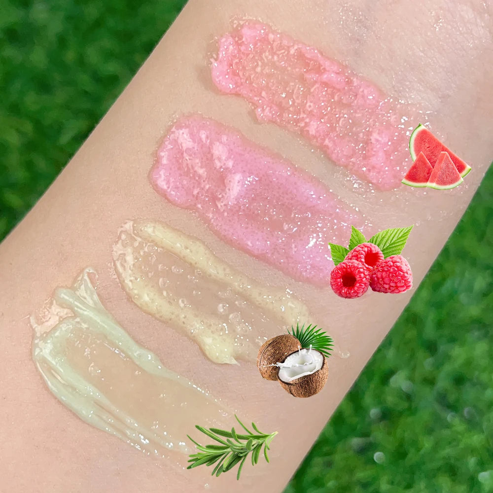 Hydrating Fruit Flavor Lip Scrub Reduce Lips Fine Lines Moisturizing Nourishing Exfoliating Dead Skin Lip Balm Lip Mask Makeup