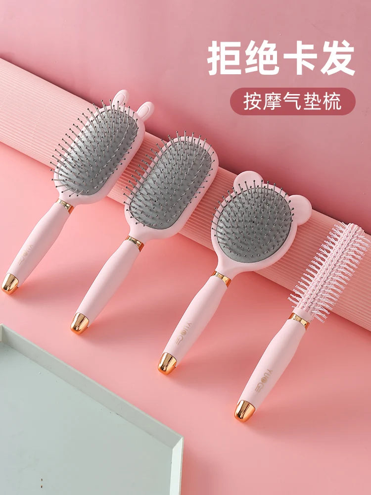 Air cushion comb massage women-only long hair hair curl prevention artifact static household ribs fluffy electric airbag