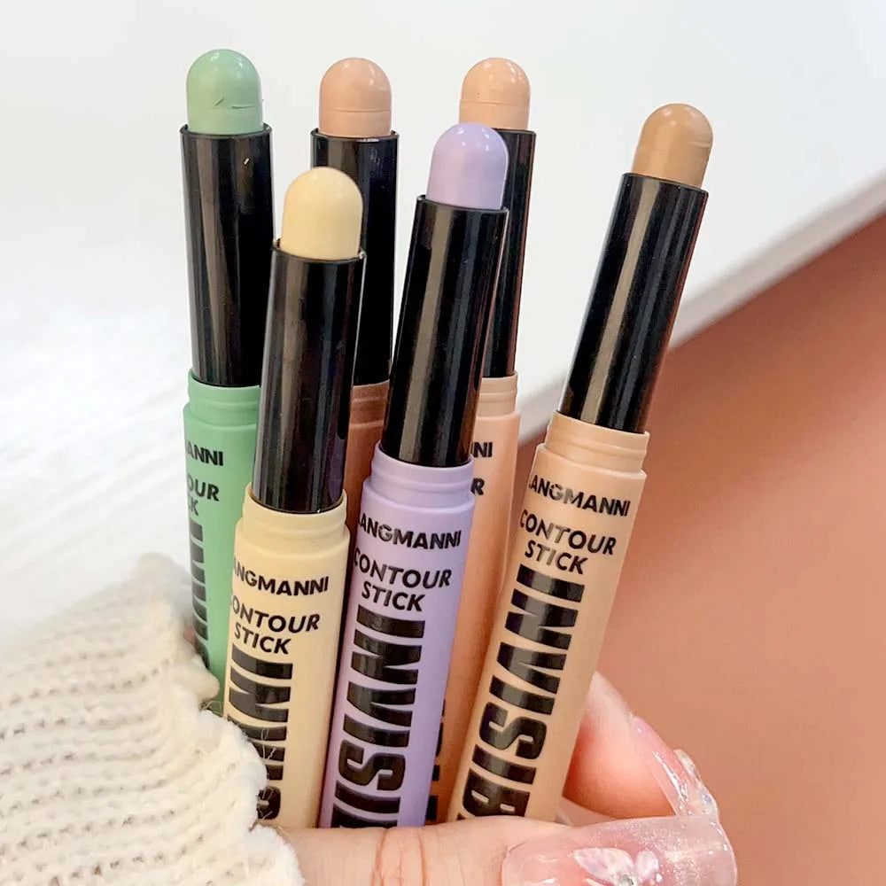 6 Colors Concealer Stick Face Primer Base Makeup Covering Facial Blemishes Contour Cosmetics Red Green Concealer Cream Stick