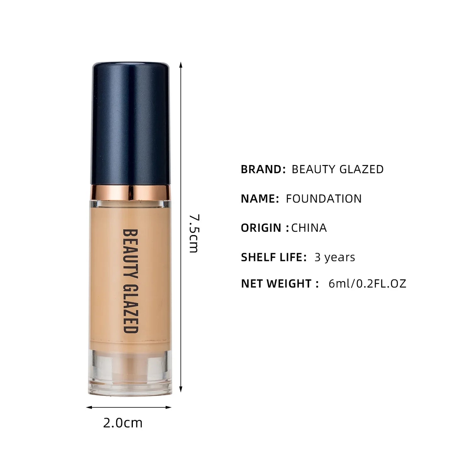 Waterproof Matte Liquid Foundation Cream Smooth Long Wear Oil-Control Face Foundation Full Coverage Concealer Contour Makeup