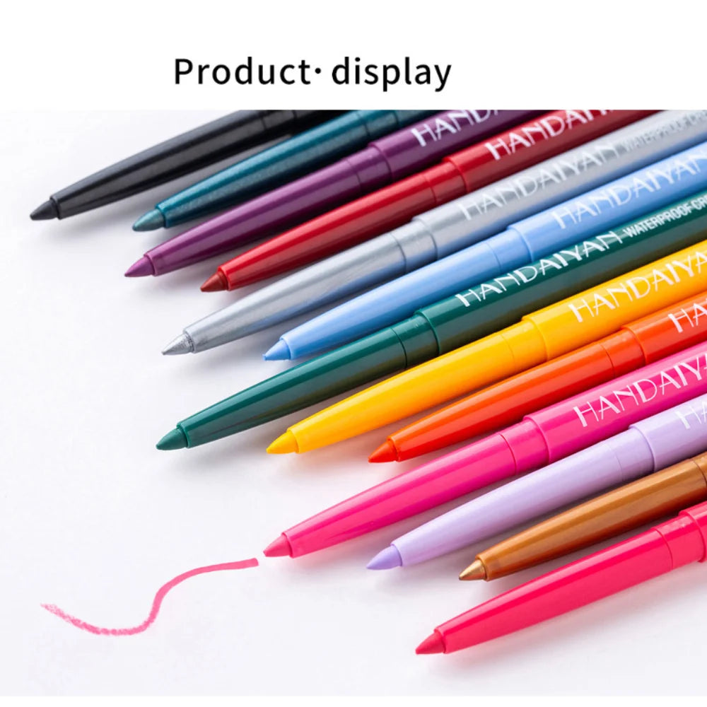 20pcs Colored Eyeliner Set Waterproof Eyeliner Pencil Long Lasting Eye Shadow Matte Eye Liner Makeup Cosmetic Gift Box