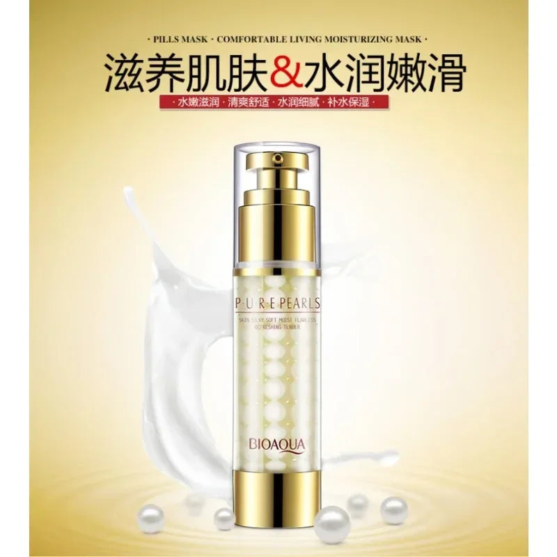 BIOAQUA Hydrolyzed Pearl Essence Emulsion Face Serum Skin Care Freshing Moisturizing Hydrating Face Care Serum