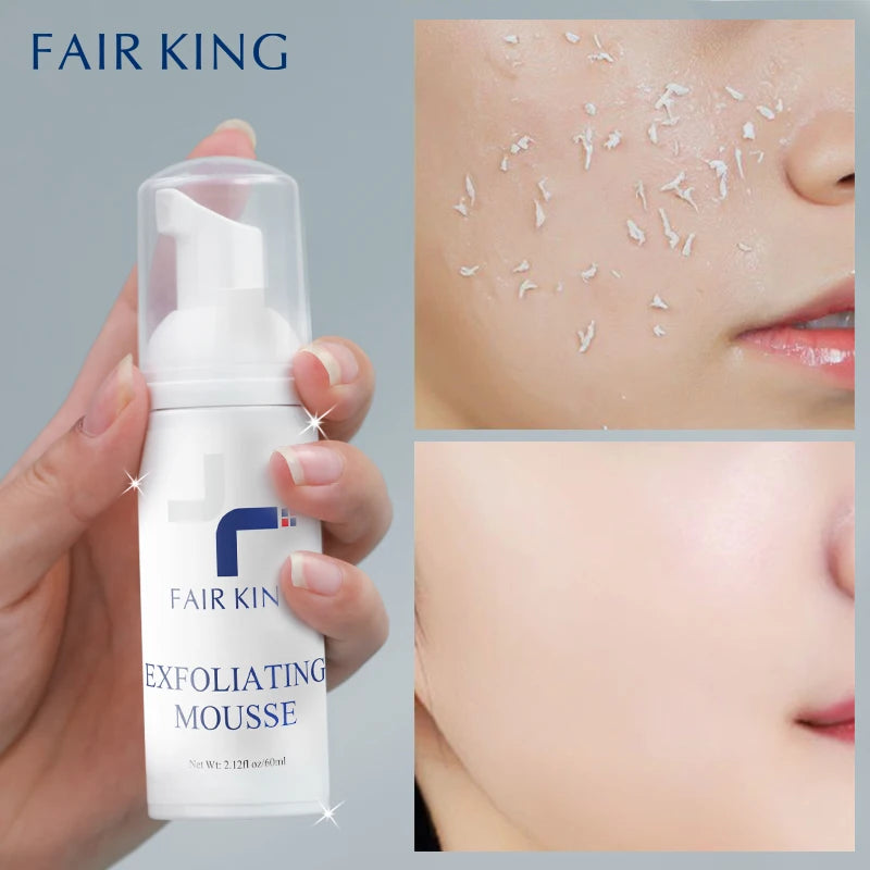 Foaming Exfoliating Mousse Deep Remove Cleaning All Skin Types Wash Face Smooth Moisturizing Skin Exfoliator Unblock Pores 60ML