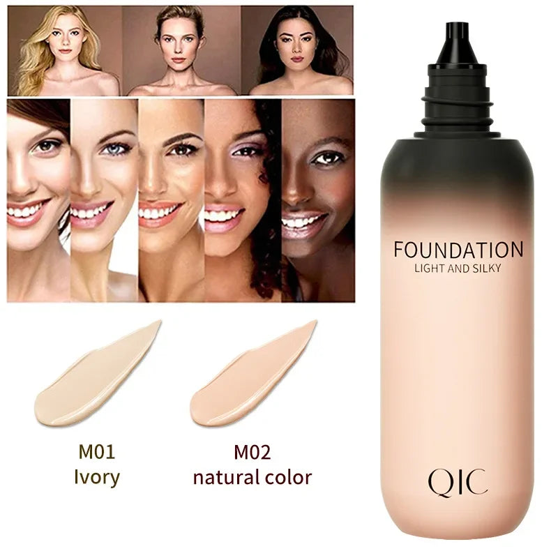 Foundation BB Cream Moisturizing Oil Control Concealer Lasting Natural Waterproof Sweatproof High Coverage Base Makeup