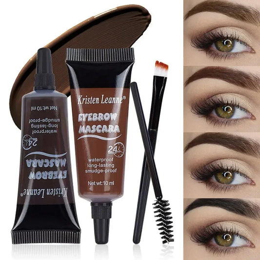 Professional Eyebrow Enhancers Cream Natural Liquid Dyeing Eyebrow Set Brow Tattoo Pigments Lasting Waterproof Eyebrow Gel New