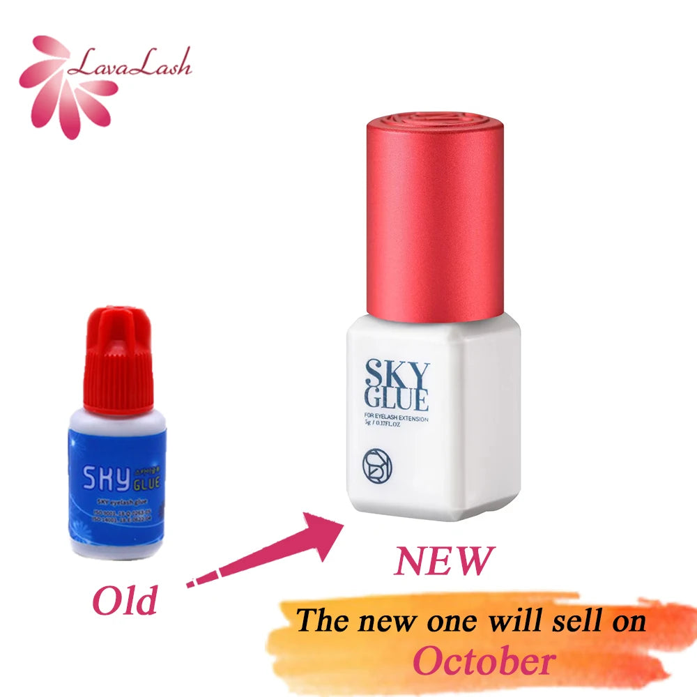 Korea Sky S+ Glue 1s Fast Dry Strong Eyelash Extension Glue Retention 6-7 Weeks No Irritation False Lash Adhesive