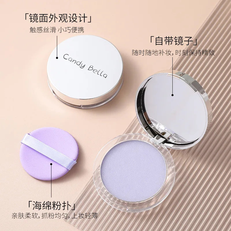 Violet Candy Bella New Purple Oil-controlling Setting Powder Contouring Powder Dermabrasion Skin-friendly Skin Natural Cosmetics