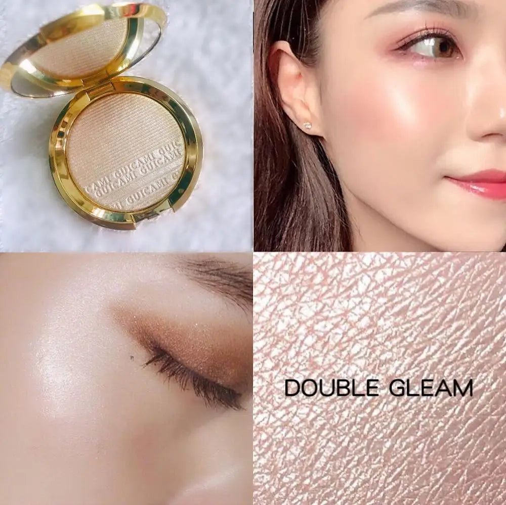 Makeup Shimmer Powder Highlighter Palette Base Illuminator Highlight Face Contour Cosmetics Eyes Palette Bronzer