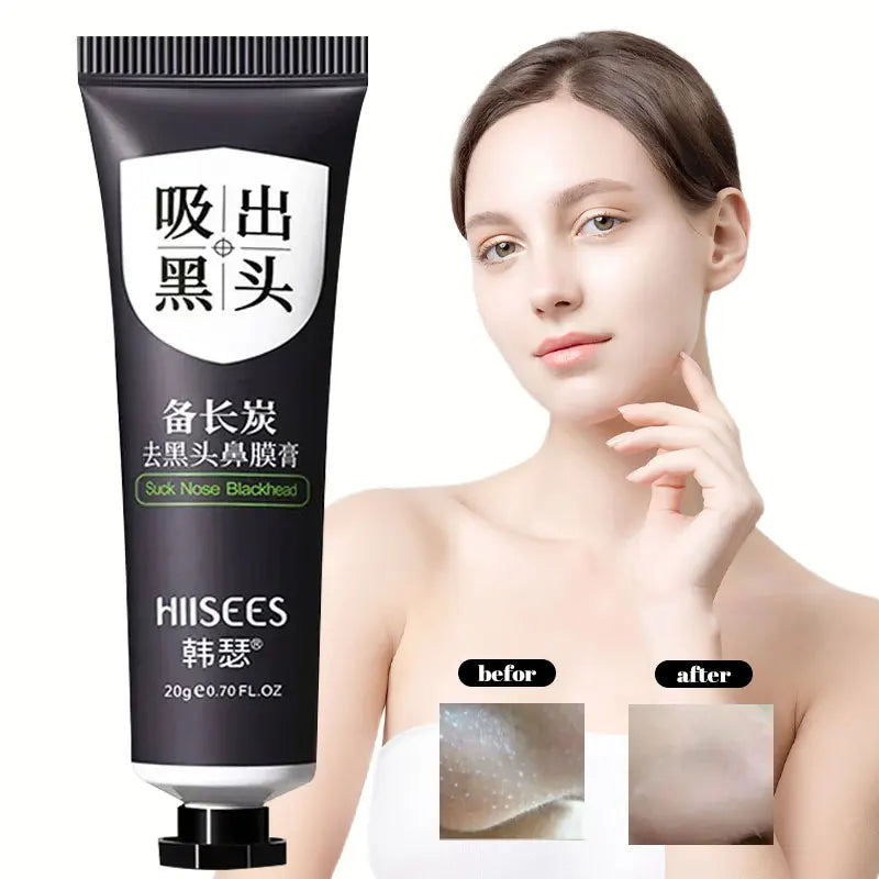 Facial Blackhead Remover Mask Cream Shrink Pores Acne Black Head Removal Cleansing Nose Skin Care Black Peel off Mask Gel