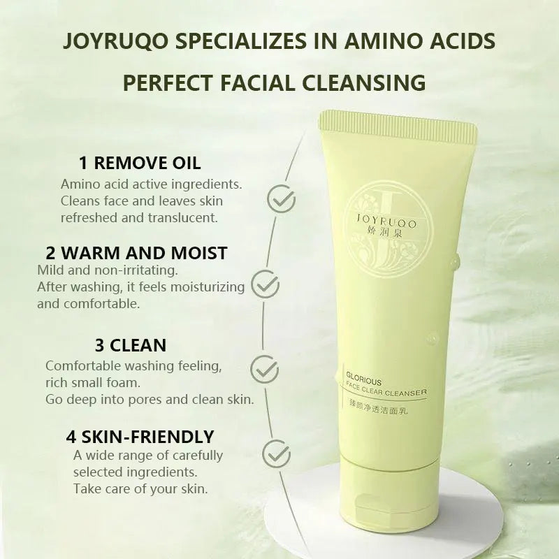 JOYRUQOAuthentic authorize Amino Acid Purifying Cleanser Gentle cleansing without tightening Suitable for all skin types, unisex