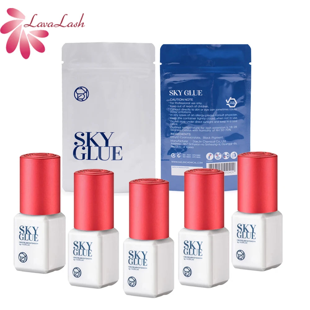 Korea Sky S+ Glue 1s Fast Dry Strong Eyelash Extension Glue Retention 6-7 Weeks No Irritation False Lash Adhesive