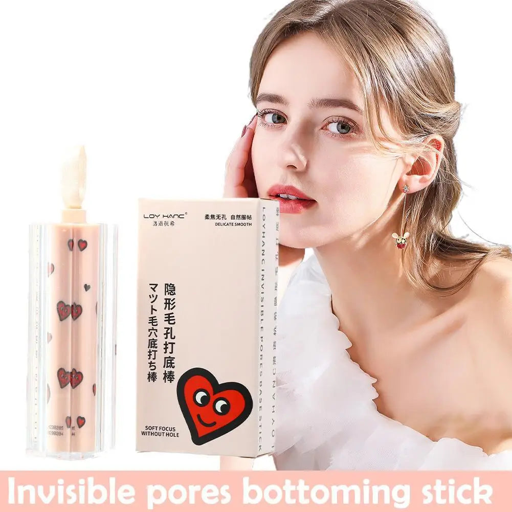 Invisible Pore Primer Stick Waterproof Pore Eraser Face Primer Makeup Base Oil-control Moisturizing Fine Lines Isolation Make Up