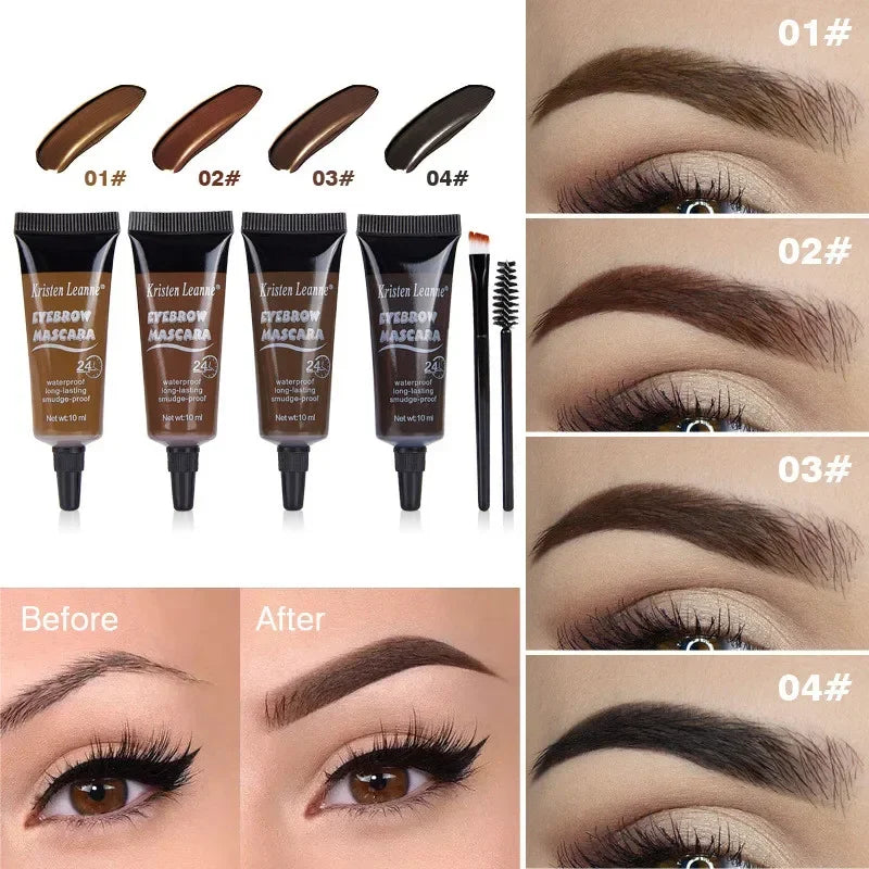 Professional Eyebrow Enhancers Cream Natural Liquid Dyeing Eyebrow Set Brow Tattoo Pigments Lasting Waterproof Eyebrow Gel New