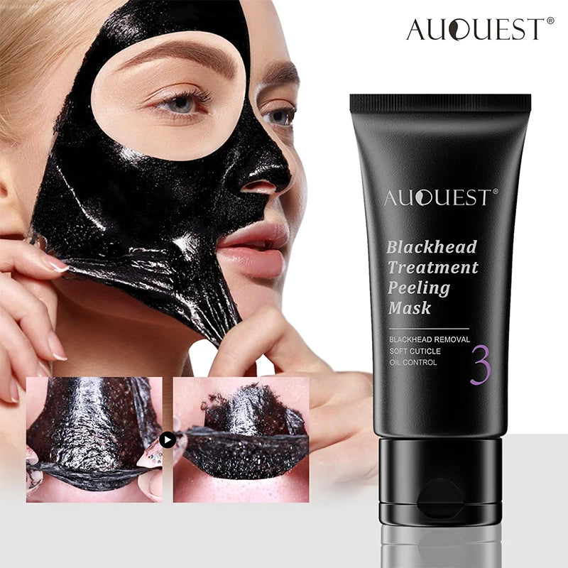 AUQUEST Blackhead Remover Face Mask Oil-Control Nose Black Dots Mask Acne Deep Cleansing Beauty Cosmetics for Women Skin Care