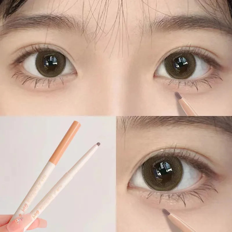 Liquid Eyeliner Lying Silkworm Pen Matte Shadow Crease Brightening Quick-dry Tea Brown Pen Glitter Cute Eye Bags Aegyo-sal