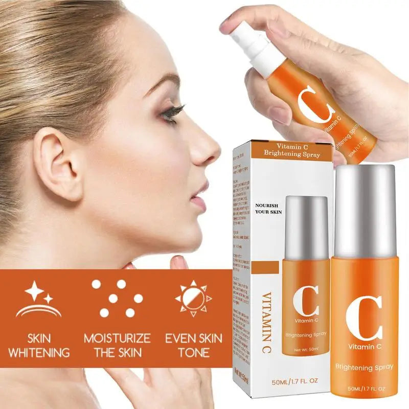 Vitamin C Brightening Facial Spray Mist Anti-wrinkle Nourishing Relieve Redness Moisturizing Whitening