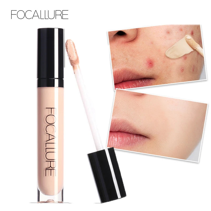 FOCALLURE Face Concealer Full Coverage Oil Control Base Waterproof Moisturizing Liquid Foundation Makeup For Women's Cosmetics