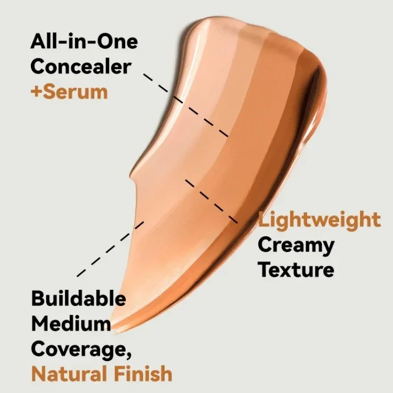 Foundation Cream Oil-Control Matte BBCream Waterproof Lasting Concealer Liquid Full Coverage Matte Base