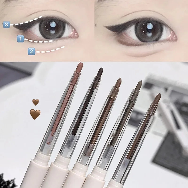 5Color Eyeliner Gel Pencil Crease Smooth Waterproof Lasting Eyeshadow Stick Not Blooming Quick Drying Eye Liner Beauty Cosmetics