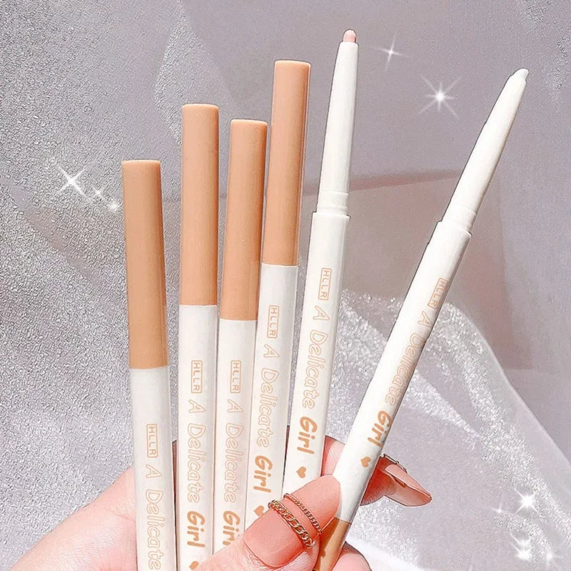 Matte Eyeliner Lying Silkworm Crease Pen Cute Eye Bags Tea Brown Eye Shadow Glitter Waterproof Eyeliner Pencil Cosmetics Makeup