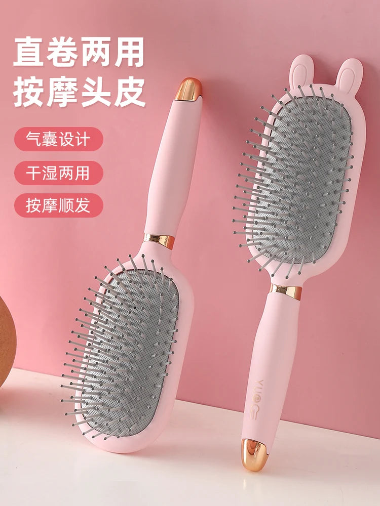 Air cushion comb massage women-only long hair hair curl prevention artifact static household ribs fluffy electric airbag