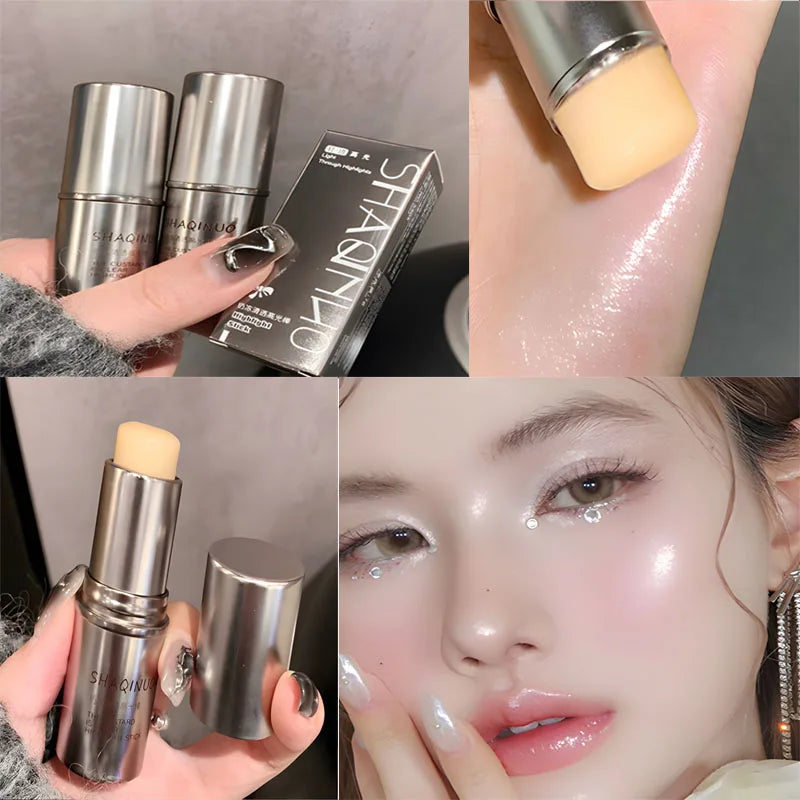 Highlighter Stick Brightens The Eyes And Contours The Eyes With Pearlescent Silkworms To Create A Natural Wet And Shiny 4colors