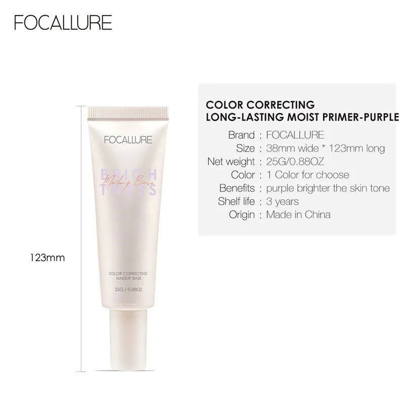 FOCALLURE Makeup Primer Oil Control Face Base Invisible Pores Cream Before Makeup Moisturizing Foundation Primer Cosmetics