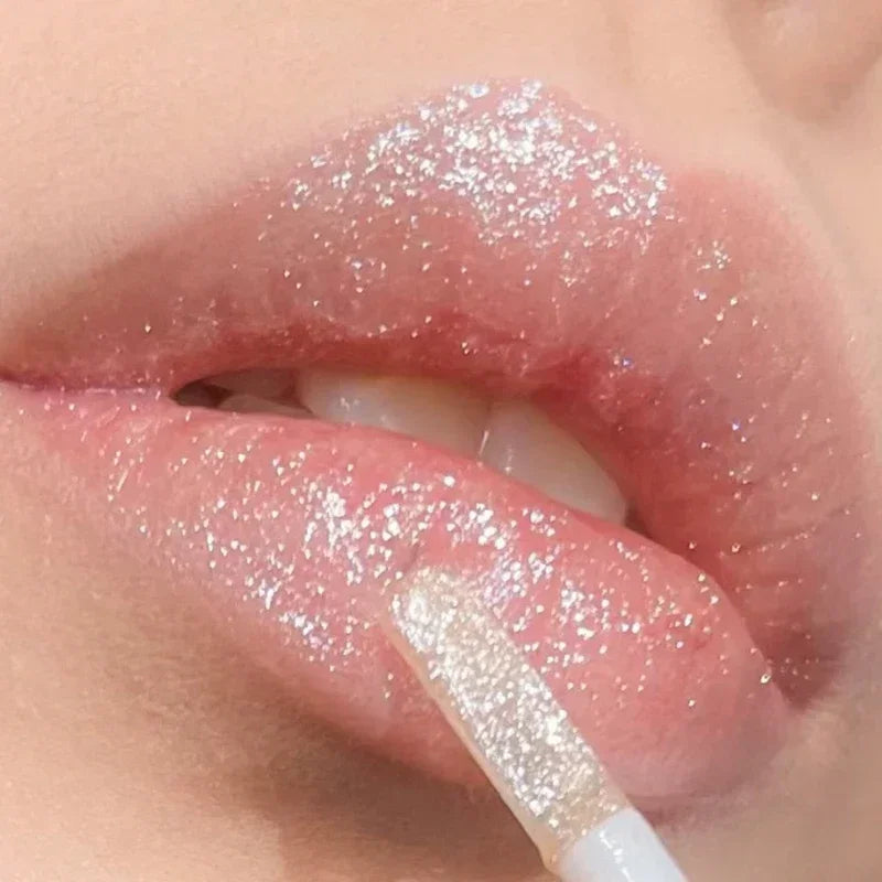 Waterproof Mirror Pearl Lip Gloss Lasting Moisturizing Non-Stick Cup Sexy Red Glitter Plumping Liquid Lipsticks Makeup Cosmetics