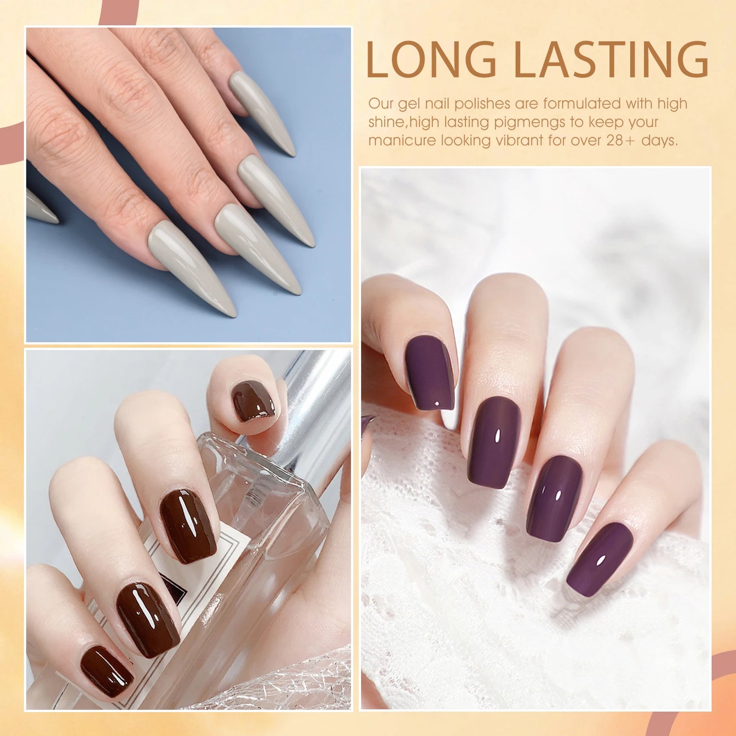 6/12pcs/lot Venalisa Gel Nail Polish New Arrival VIP Kit Nude Natural Color Series Brown Earth Coffee Rubber Base Coat Jelly Gel