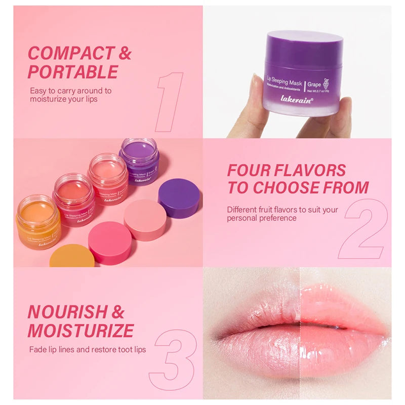 Moisturizing lipstick Sleeping Lip Mask Nourish Hydrate Lip Balm Lip Oil Anti-chapped Plump Er Exfoliating Lip Care Cream