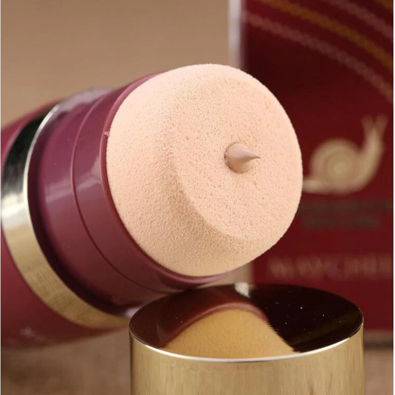 Snail Air Cushion BB Oil Control Lasting Waterproof Full Coverage Facial Liquid Foundation Water Moisturizing Concealer Cosmetic