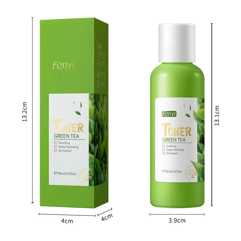 LAIKOU Green Tea Face Tonic Hydration Smooth Facial Toner Skin Care Oil Control Nourishing Moisturizing Brightening Soften Skin