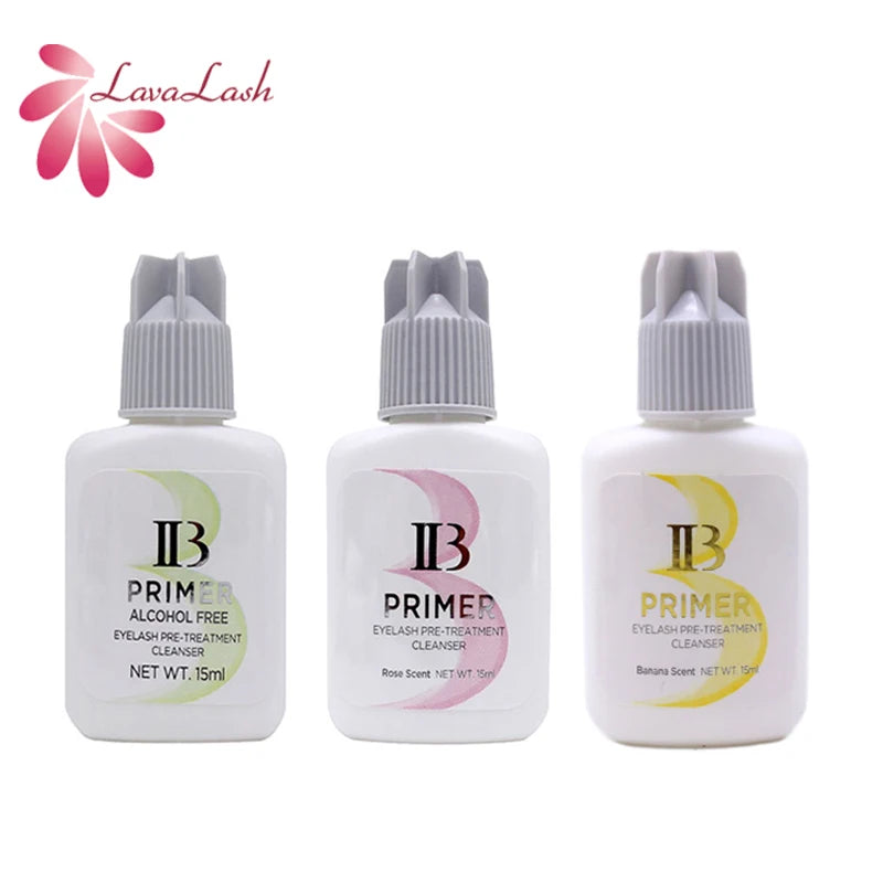 IB Eyelash Extensions Glue Primer for Individual Lash 15ml Korea Original Rose Fixing Agent False Lashes Primer Makeup Tools