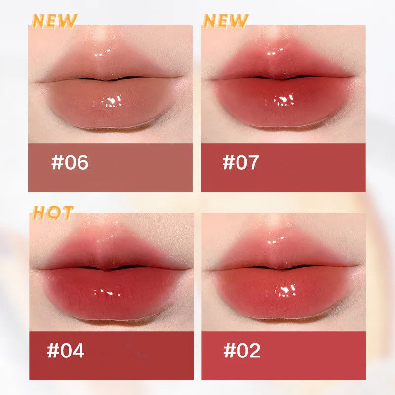 Judydoll Lip Glaze Lipstick Ice Iron Head  Moisturizing Liquid Lip Tint Mirror Gloss Lip Gel