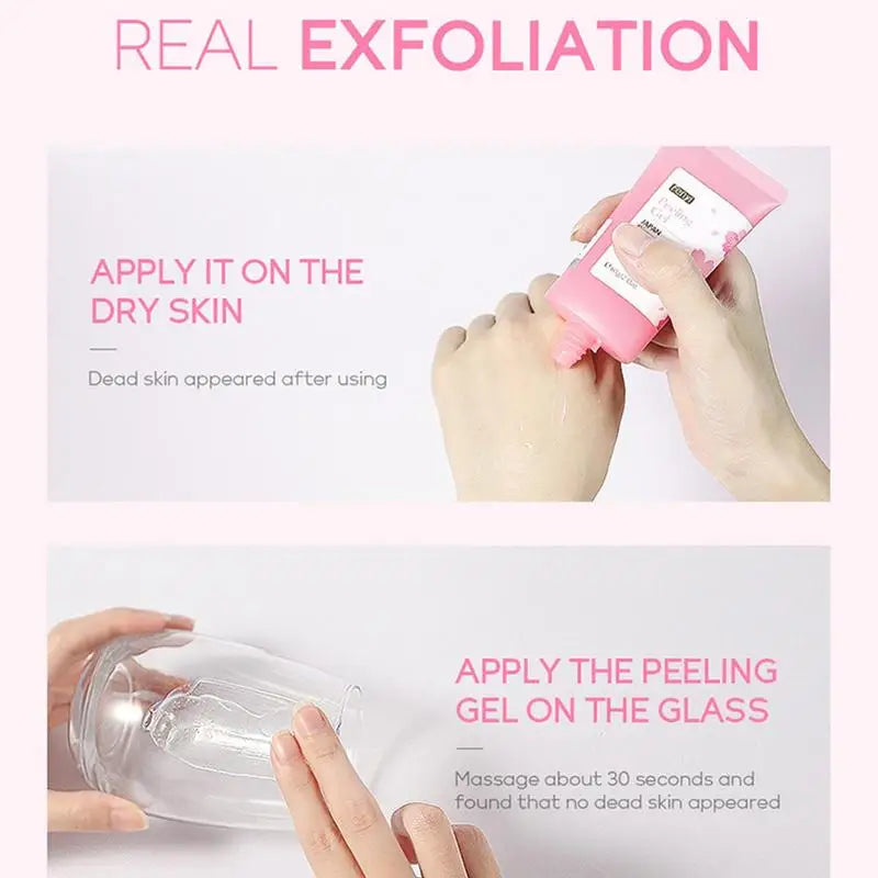 Face Peeling Gel Cherry Blossom Deep Cleansing Gel Facial Scrub Dead Skin Remover Skin Brightening Gel Facial Peel Face