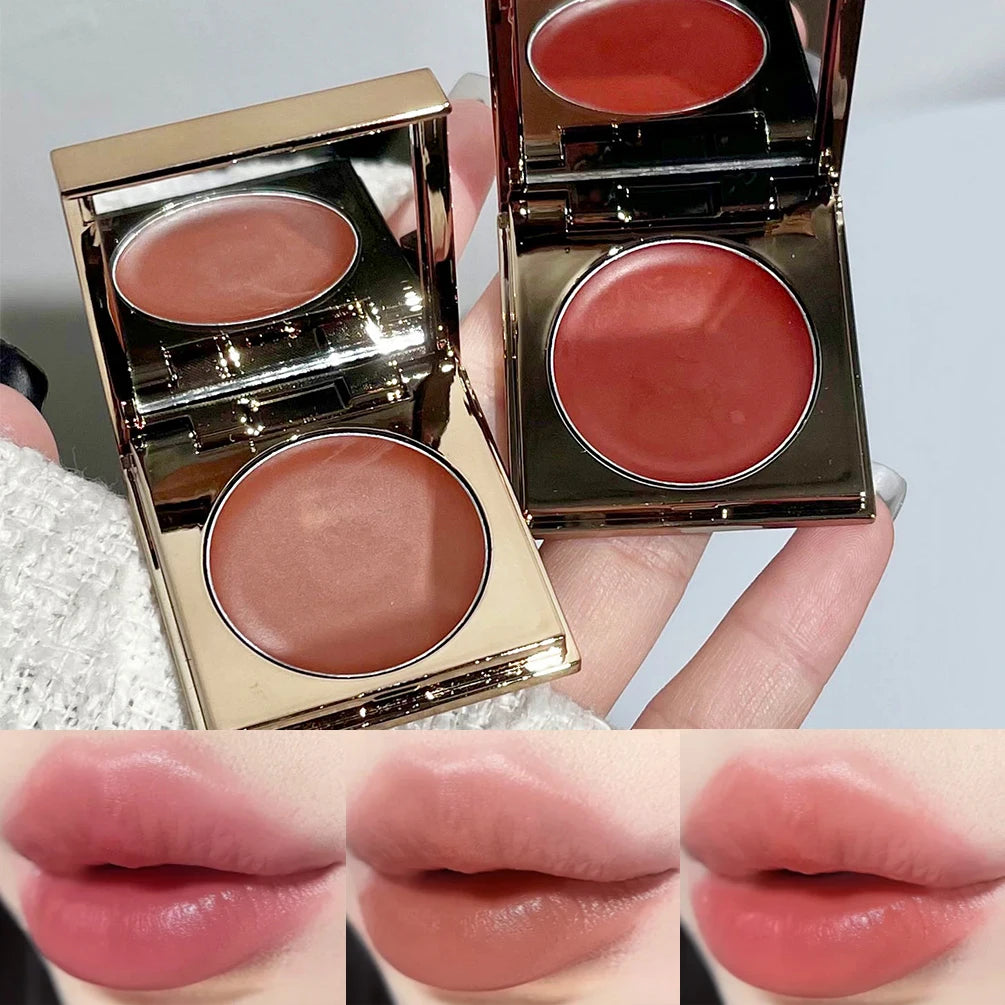 Waterproof Blush Lipstick Cream Multi-purpose Lasting Brightening Moisturizing Lip Cheek Balm Face Blusher Girls Korean Cosmetic