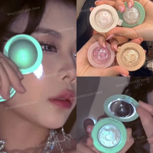 Planet Highlighter Shiny Powder Pearl Glitter Clear Eye Shadow Facial Contour Bright High-gloss Powder Lasting Eye Shadow Makeup