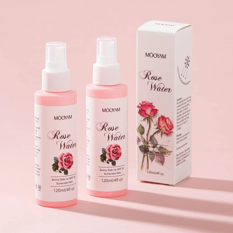 Rose Spray Water Facial Toner Anti-aging Moisturizing Brightening Face Spray Toner Korean Skin Care products