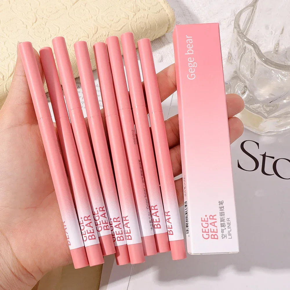 8-color Lip Liner Pencil Set Matte Nude Contour Lipliner Pencil Lipstick Waterproof Long Lasting Lipstick Pen Lip Tint Cosmetics