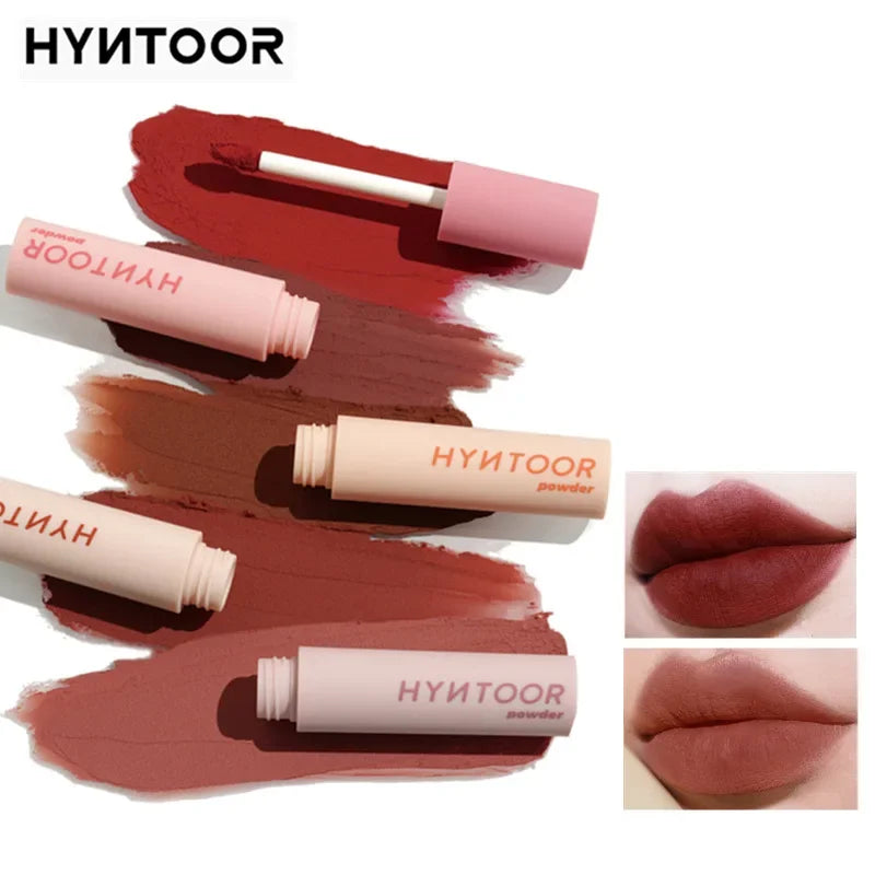 HYNTOOR Black Rabbit Macaron Lip Mud Mirror Lip Glaze Niche Brand Lipstick