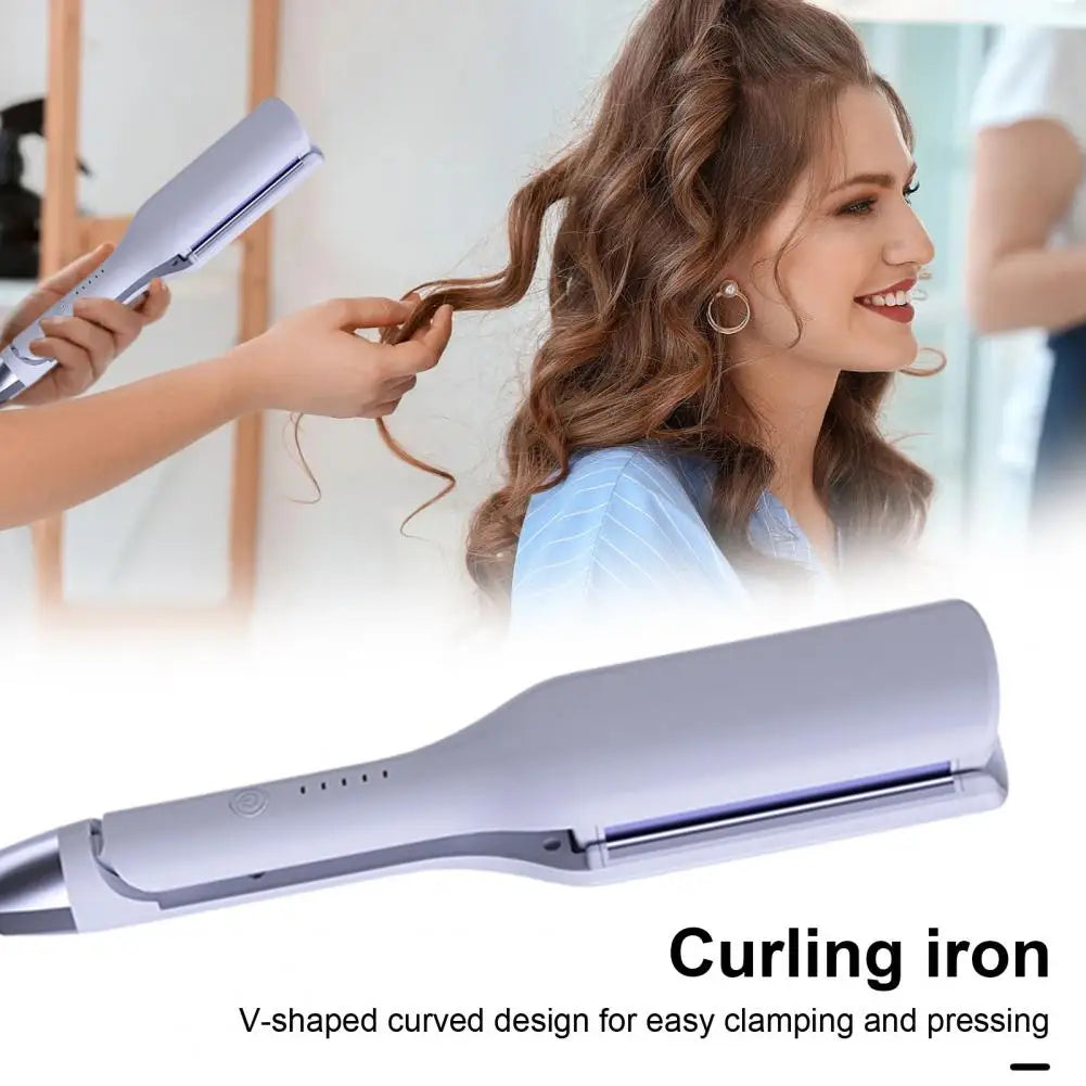 Curling Iron with Anti-scald Design Anti-scald Hair Curler Professional 32mm Hair Curling Iron with Adjustable for Women