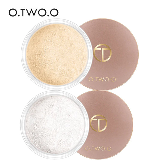 O.TWO.O Loose Powder Matte Face Powder Long Lasting Invisible Pores Base Makeup Setting Powder Waterproof Make up