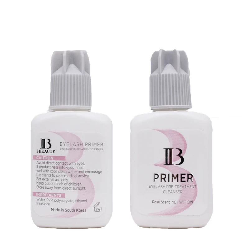 IB Eyelash Extensions Glue Primer for Individual Lash 15ml Korea Original Rose Fixing Agent False Lashes Primer Makeup Tools