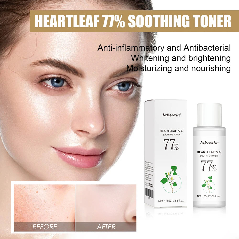 Heartleaf 77% Soothing Toner Moisturizing Water For Face Facial Toner Natural Houttuynia Cordata Extract Refresh Claming Skin