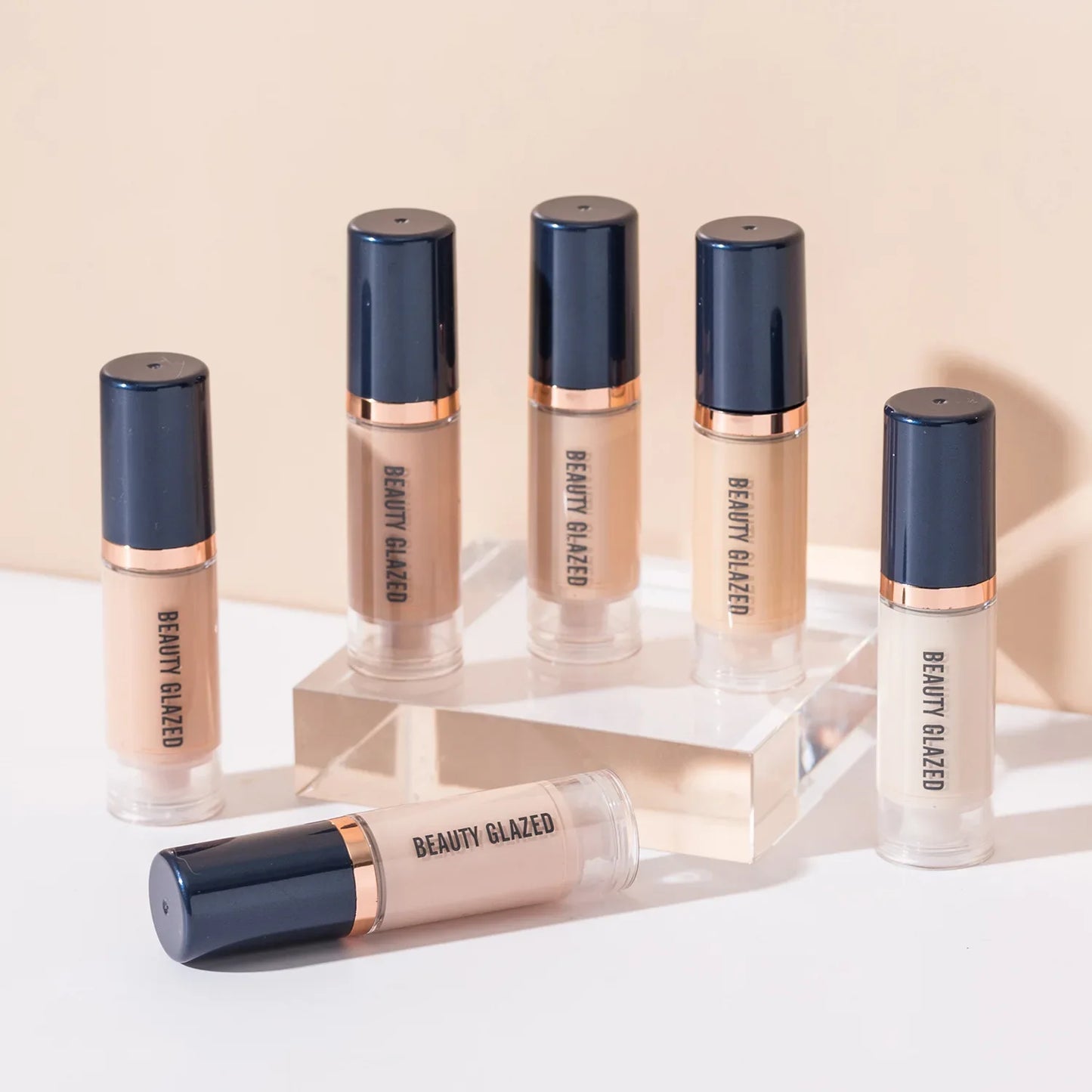 Waterproof Matte Liquid Foundation Cream Smooth Long Wear Oil-Control Face Foundation Full Coverage Concealer Contour Makeup