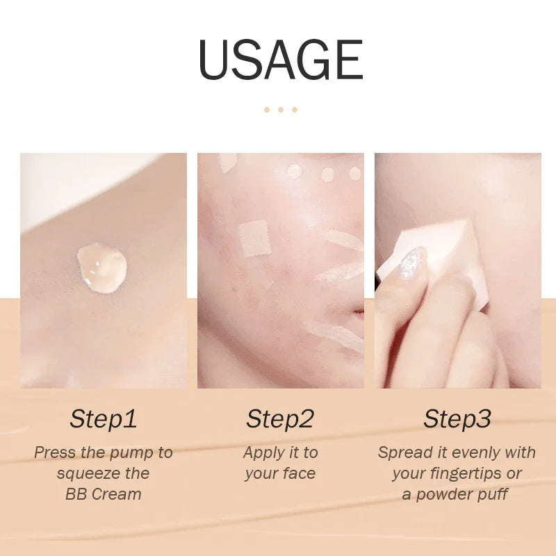 BB Cream 18 Hour Long Lasting Foundation Liquid Foundation Waterproof