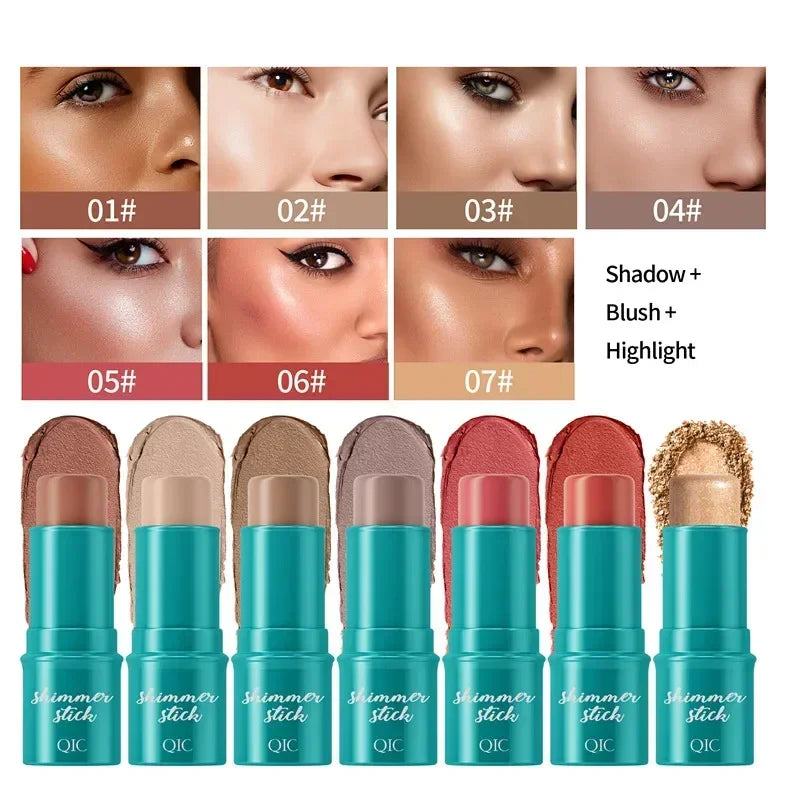 Matte Contour Stick Waterproof Trimming Bronzer Highlighter Shadow Contouring Blusher Pencil Cosmetics for Face Corrector Cream