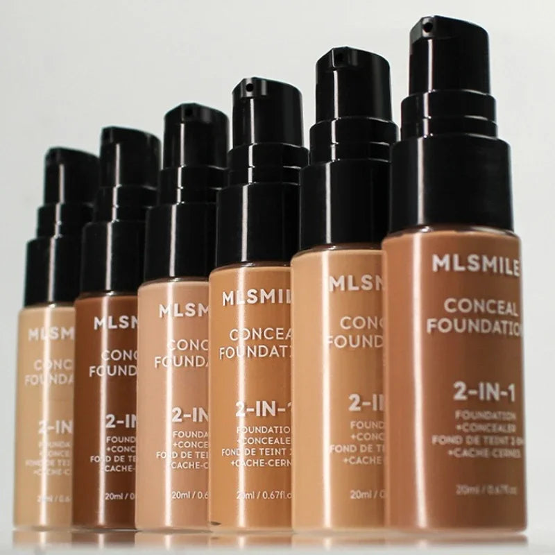 Foundation Cream Oil-Control Matte BBCream Waterproof Lasting Concealer Liquid Full Coverage Matte Base