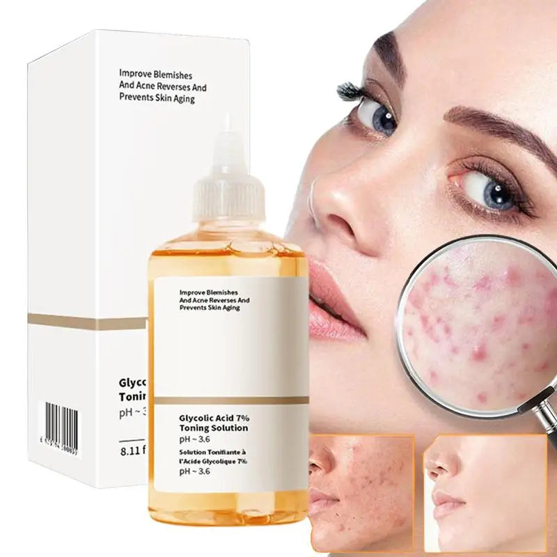 Glycolic Acid 7% Toning Solution Ordinary Acne Remover Lifting Firming Wrinkles Glowing Facial Care Glycolic Acid Toner